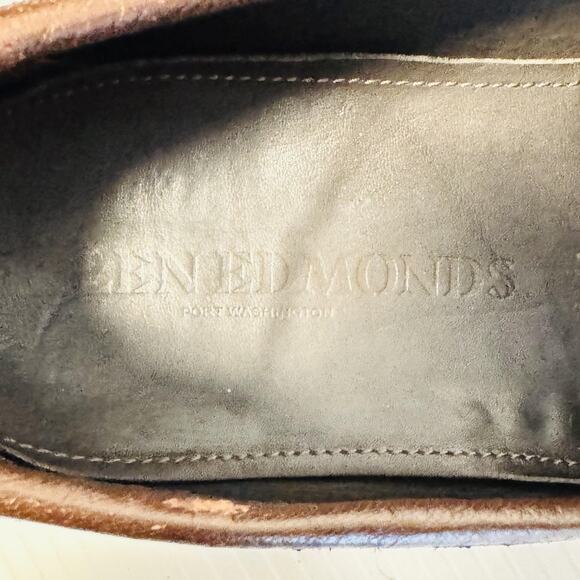 Allen Edmonds Shoes Mens 10.5 Brown Leather Grayson Loafers Bit Slip On Dress - Picture 11 of 13